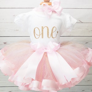 First Birthday Outfit Girl 1st Birthday Outfit Girl Baby Girl Birthday Dress Princess Tutu for One Year Old Girl Baby Girl Birthday Gift image 2