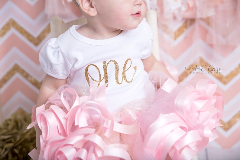 First Birthday Outfit Girl 1st Birthday Outfit Girl Baby Girl Birthday Dress Princess Tutu for One Year Old Girl Baby Girl Birthday Gift image 3