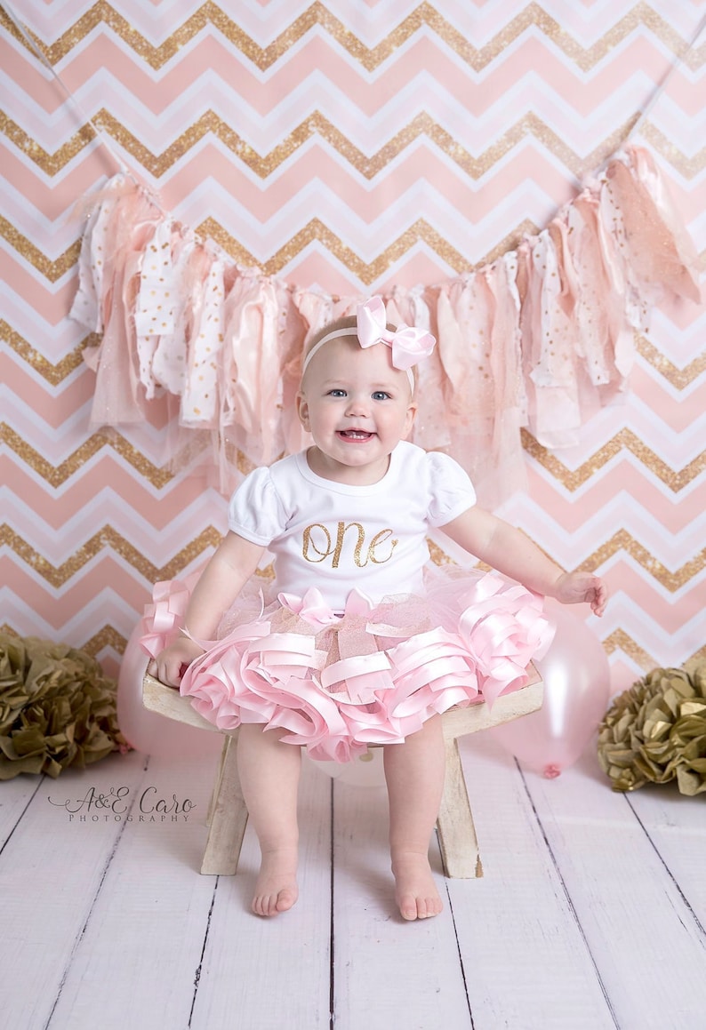 First Birthday Outfit Girl 1st Birthday Outfit Girl Baby Girl Birthday Dress Princess Tutu for One Year Old Girl Baby Girl Birthday Gift image 1