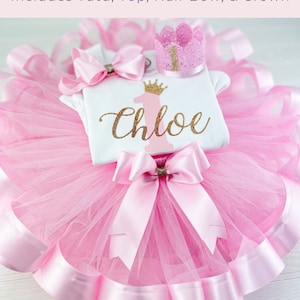 Pink and Gold Tutu First Birthday