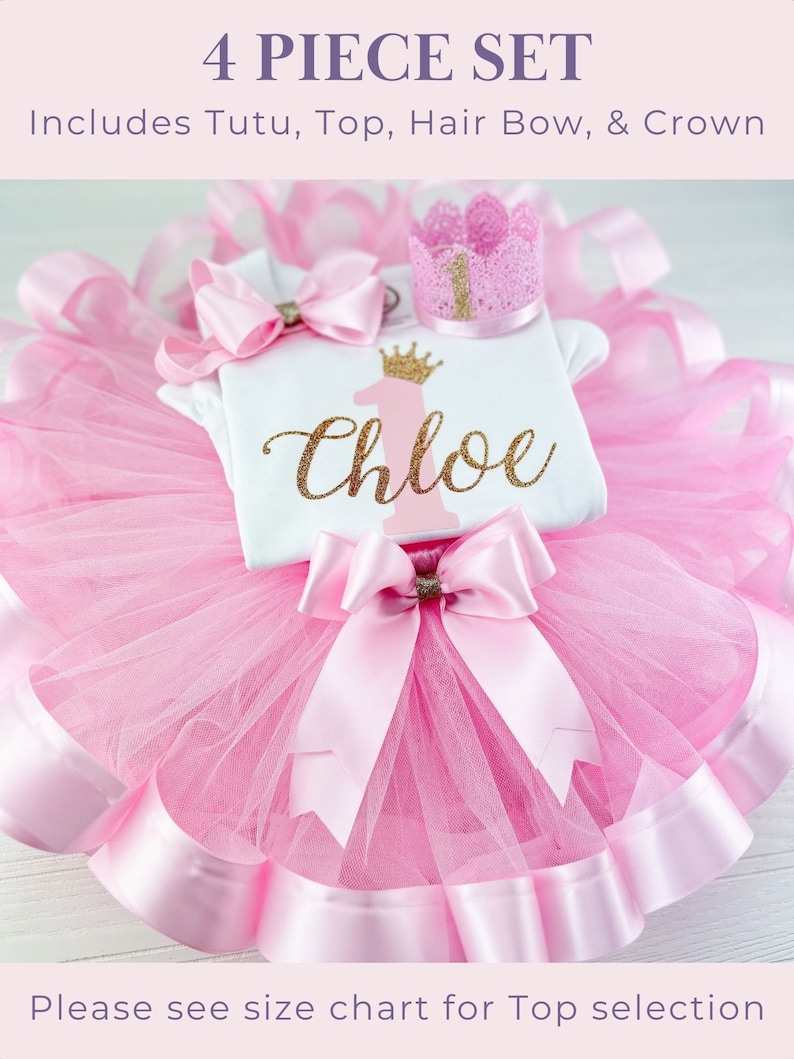 Pink and Gold Tutu First Birthday