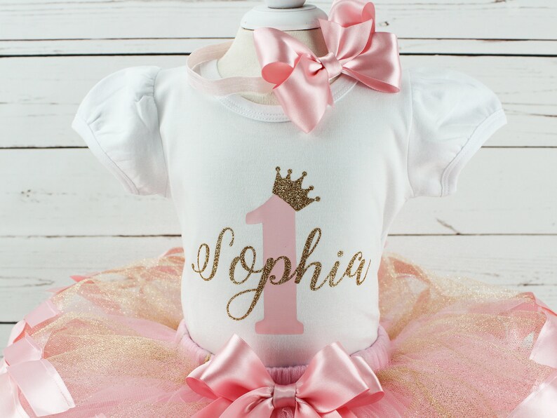 1st Birthday Princess Outfit for Girl Baby Girl First Etsy