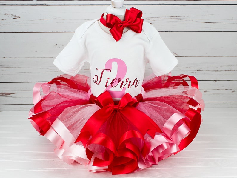 2nd Birthday Outfit Girl 2nd Birthday Party Dress 1st Birthday Outfit Girl First Birthday Personalized 2nd Birthday Gift for Toddler Girl image 1