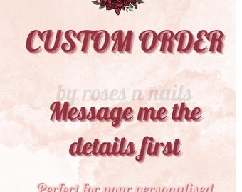 Pedido de uñas postizas personalizadas