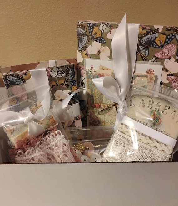 Victorian rose themed junk journal kit