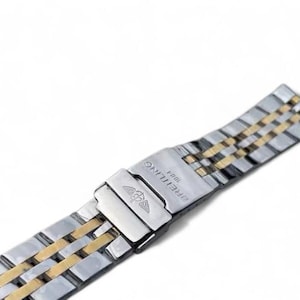 Breitling 24 mm tweekleurige roestvrijstalen horlogeband snelle verzending