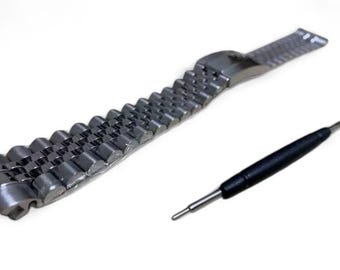 Pasek do zegarka ze stali nierdzewnej 20 mm/21 mm, bransoleta Szybka wysyłka