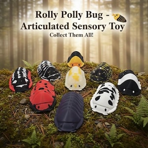 Small Rolly Polly Bug - Articulated Sensory Toy