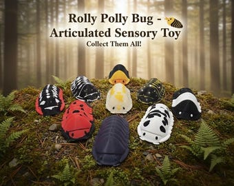 Small Rolly Polly Bug - Articulated Sensory Toy