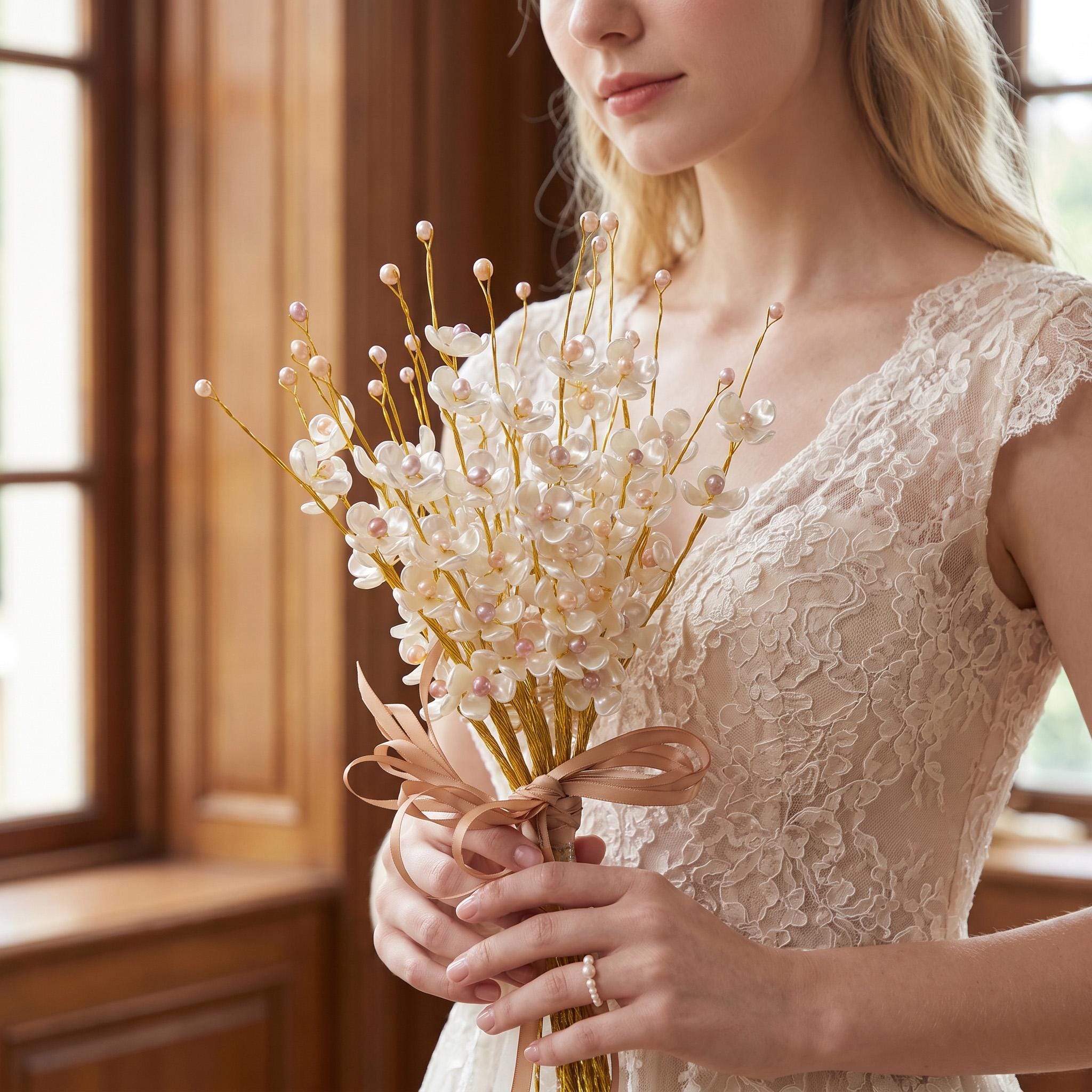 Freshwater Pearl Flower Bouquet