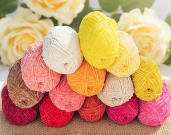 Silky Chenille Yarn, 2mm Fine Yarn, DIY Crochet Knitting, 40g Skein