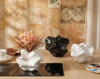 Coral Style Ceramic Vase, Handmade Textured Flower Vase, Modern Unique Home Decor, Artistic Tabletop Ornament