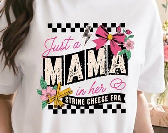 Mama PNG Bundle, Floral & Pearl Mama Design, Just-a-Mama-in-Her-Mama Quote, Happy Mother’s Day, Girly Mom PNG