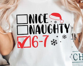 Funny Christmas 6 7 Meme PNG | Gen Alpha Viral Design (Digital Download)