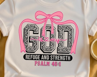 God SVG, Psalm 46:1 Scripture SVG, Christian Bible Verse Design, Faith SVG Cut File, Religious Cricut Download