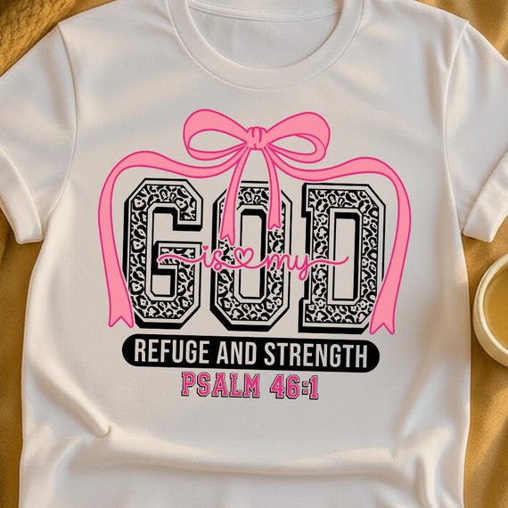 God SVG, Psalm 46:1, Christian Scripture (Digital Download)