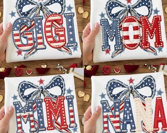 Mama PNG Bundle, Retro American Flag Mama, Mini Wife Gigi PNG, Mother’s Day Gift Idea, Easter PNG, Trendy Sublimation Design