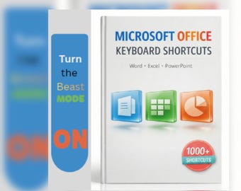 Microsoft Office Keyboard Shortcuts Guide | 1000+ shortcuts| Excel , Ms Word, PowerPoint funerals| Digital download ,Excel printables