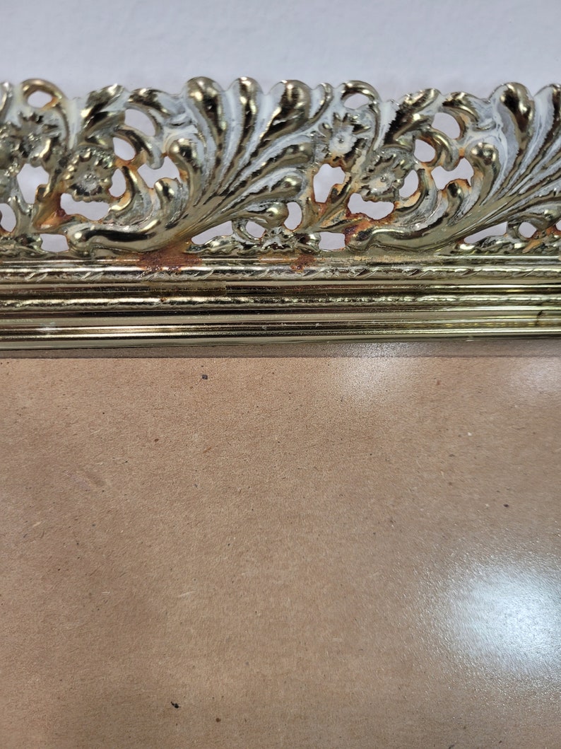 Vintage Mid Century Metal Wall Art Photo Holder Ornate Picture Etsy