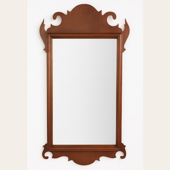 Vintage Mahogany Wall Mirror, 42