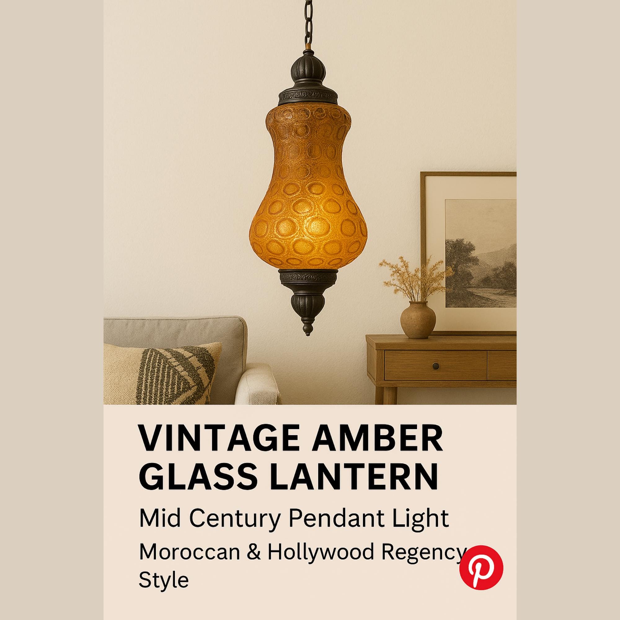ヴィンテージ ペンダントライト　 Hollywood Regency Lamp Beautiful Vintage Pendant Lamp Hollywood Regency Style, 80s