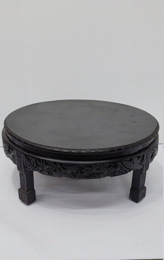 Black asian coffee sale table