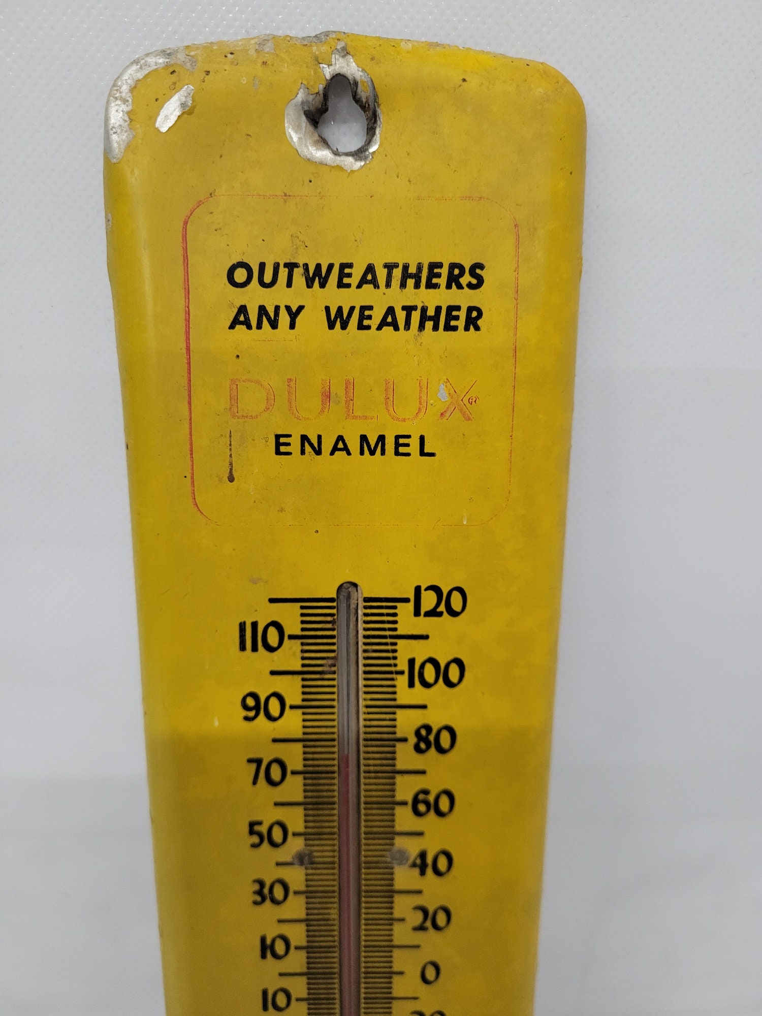  Jeep Embossed Metal Wall Thermometer - Vintage Jeep