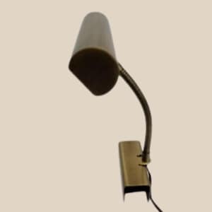 Vintage Bedside Reading Lamp Brass Clip-On Gooseneck Mid Century Modern Piano Light Task Lamp  Retro Industrial Desk Lighting