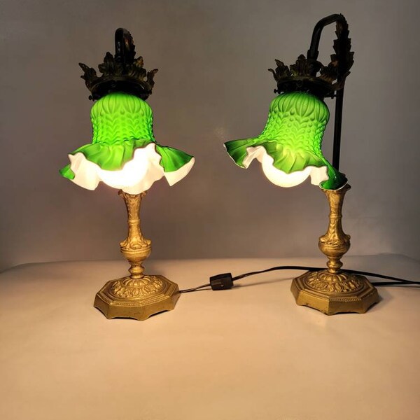 Antique Lamp Globes Etsy