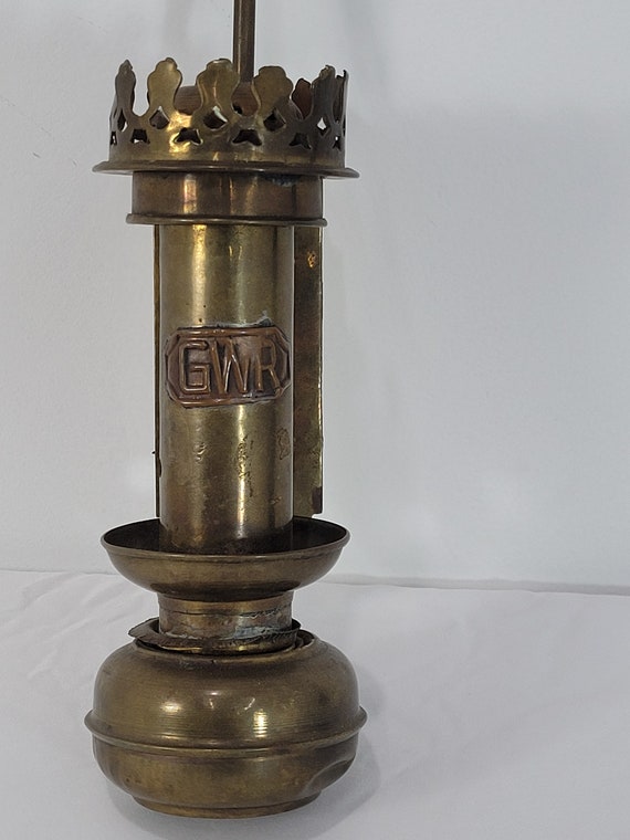 Antique Railroad Train Oil Lantern Wall Sconce Candle Lamp Light