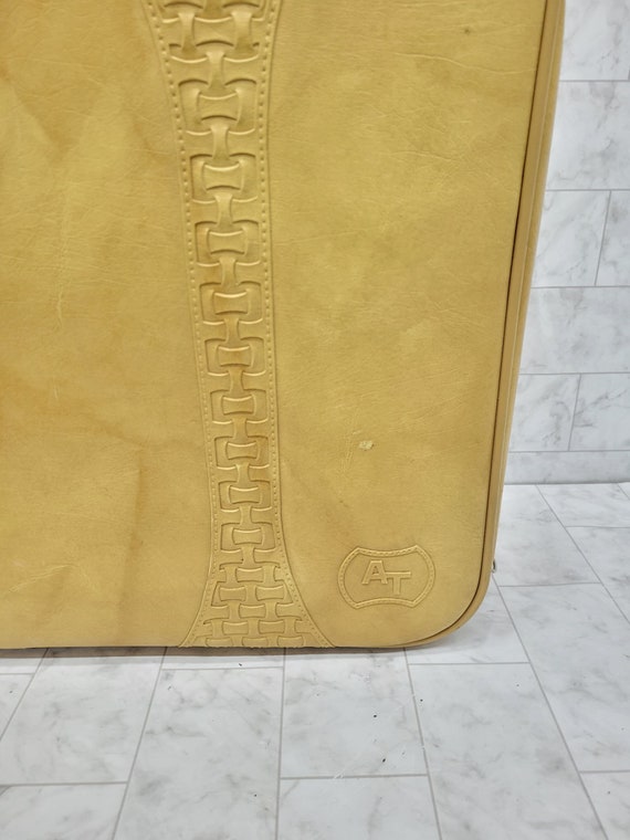 Vintage american airlines yellow 3 piece luggage … - image 2