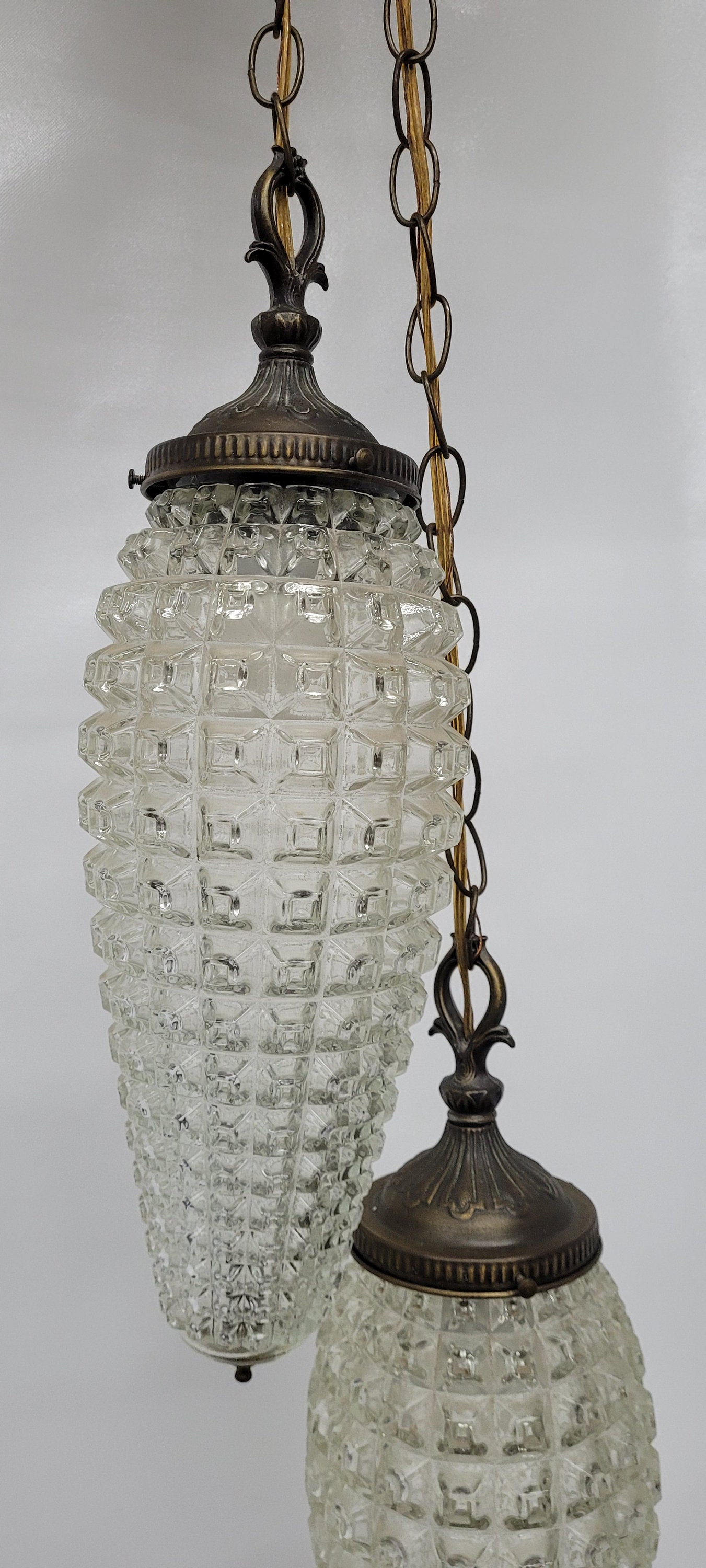 Creative Pineapple Pendant Lights Industrial Antique Brass Lamp