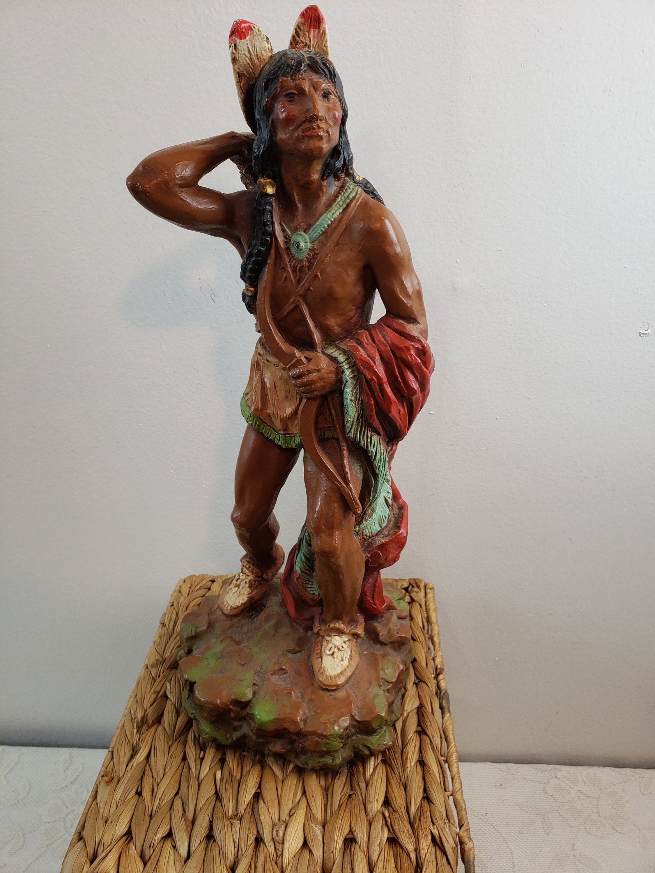 Estatua Vintage American Indian Sculpture Universal Statuary Etsy