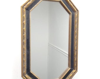 Vintage gold wall hanging mirror accent shape