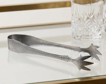Vintage Aluminum Claw Ice Tongs Bar Accessories Cocktail Barware Tool