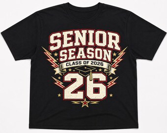 Camiseta de último año de secundaria 2026, Camiseta de graduación de la clase de 2026, Senior 2026, Camiseta de último año de secundaria, Regalo de graduación, Clase de último año PNG