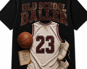 Camiseta de baloncesto estilo retro, diseño vintage, camiseta de baloncesto retro, camiseta de baloncesto de los 90, regalo para aficionados al deporte, uso comercial.