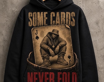Algunas cartas nunca se pliegan PNG, Hip Hop de la vieja escuela PNG, Gráfico de rap vintage, Diseño de ropa urbana de los 90, Transferencia DTF, dtg, Sublimación