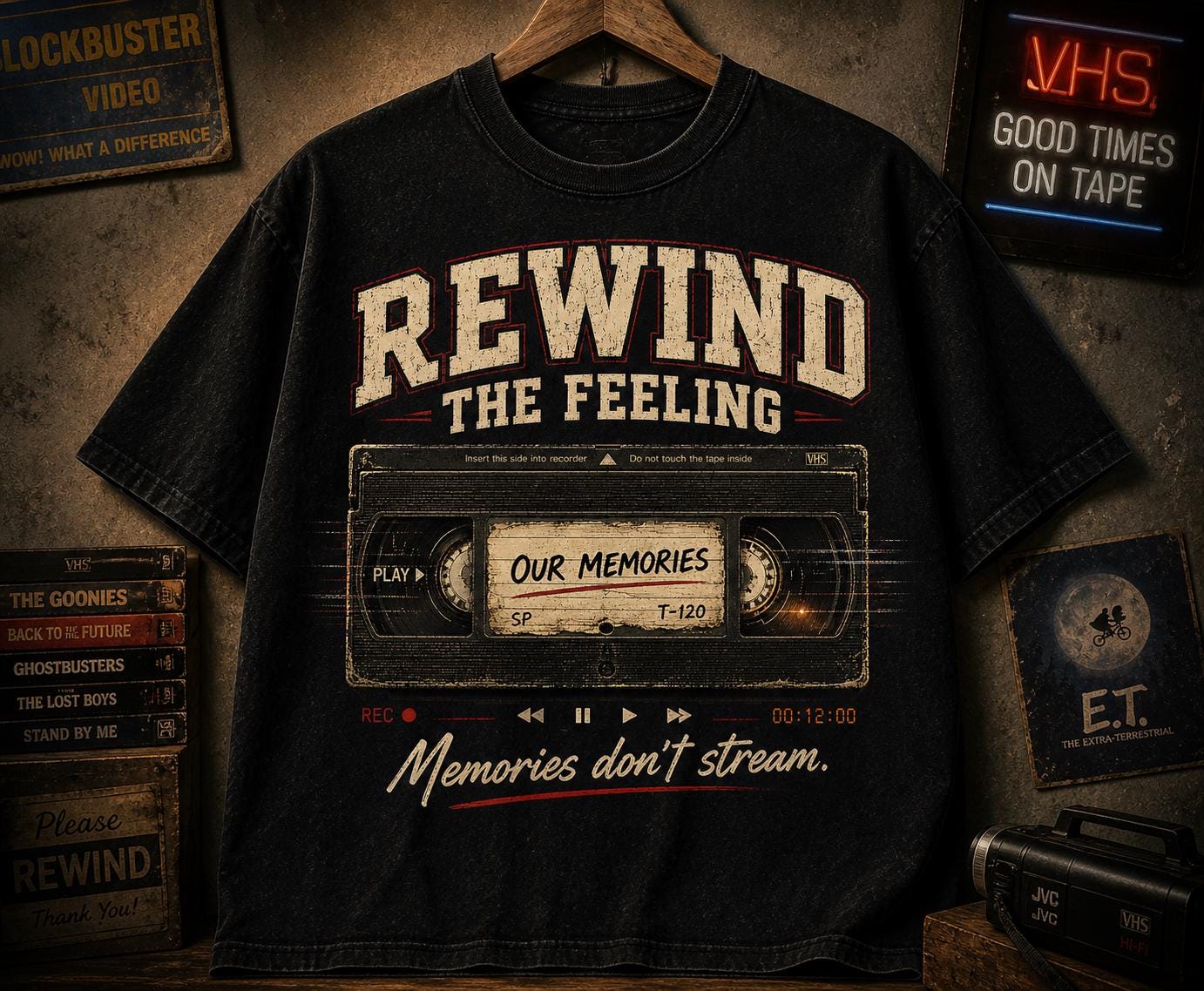 Retro vhs tape tee - Etsy 日本