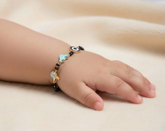 925 Silver Car & Balloon Evil Eye Nazariya | Black Beads – JoyRide”