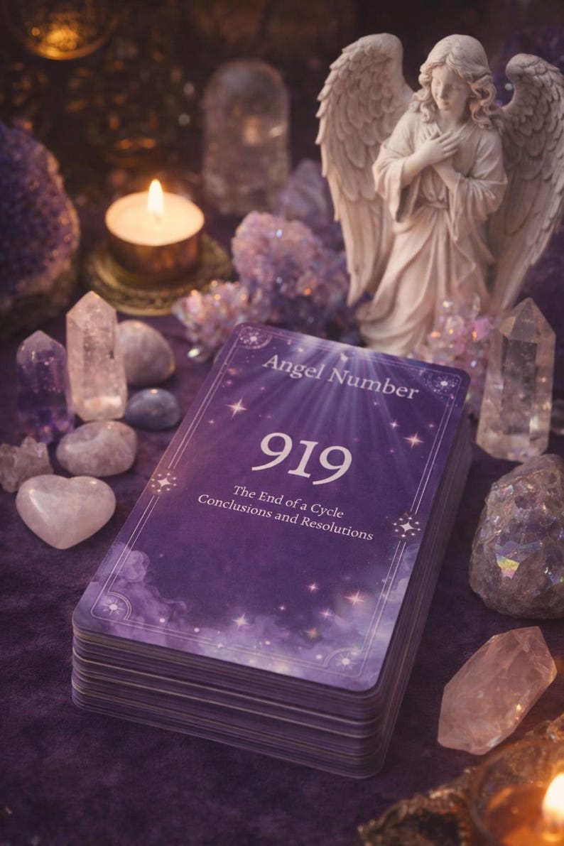 36 Angel Number Oracle Cards, Digital Printable Tarot Deck ...