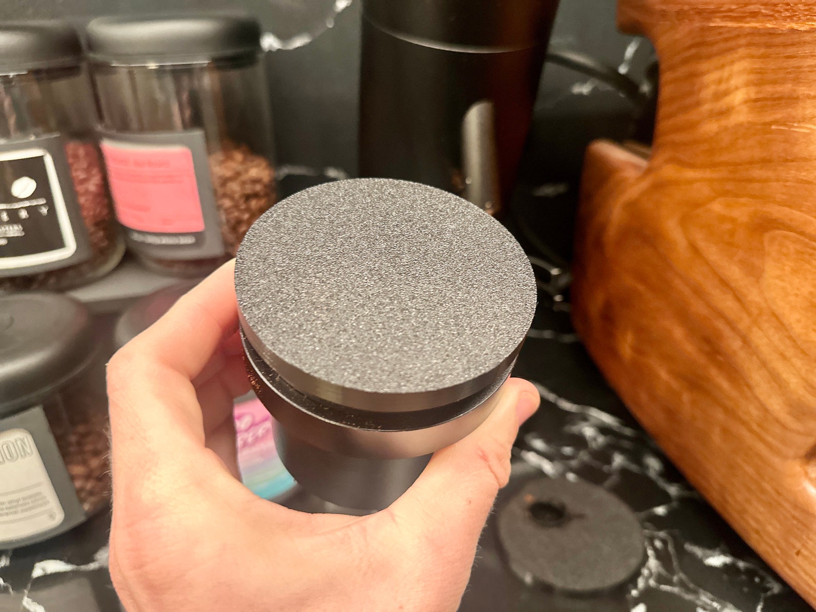 Solid Blind Shaker Lid for Lagom P64 Grinder
