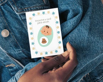 Babyparty-Spiel – Finde die benutzte Windel – PDF