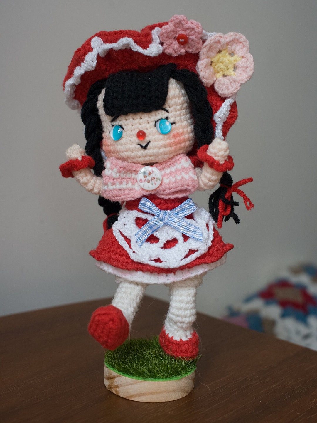 Crochet Japanese Doll Amigurumi Japanese Showa Girl Style Etsy