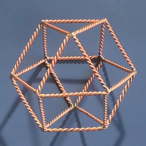 Vector Equilibrium – 1/8 Sacred Cubit | Copper Tensor Geometry | Healing & Energy Alignment Tool | Syntronic Geometry