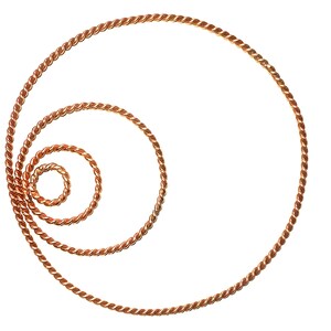 Sacred Cubit-tensorringenset – koperen energie-uitlijningstool