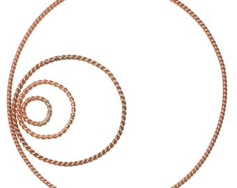 Lost Cubit Tensor Ring Set – Full, 1/2 & 1/4 | 177 MHz Copper Sacred Geometry Energy Tools