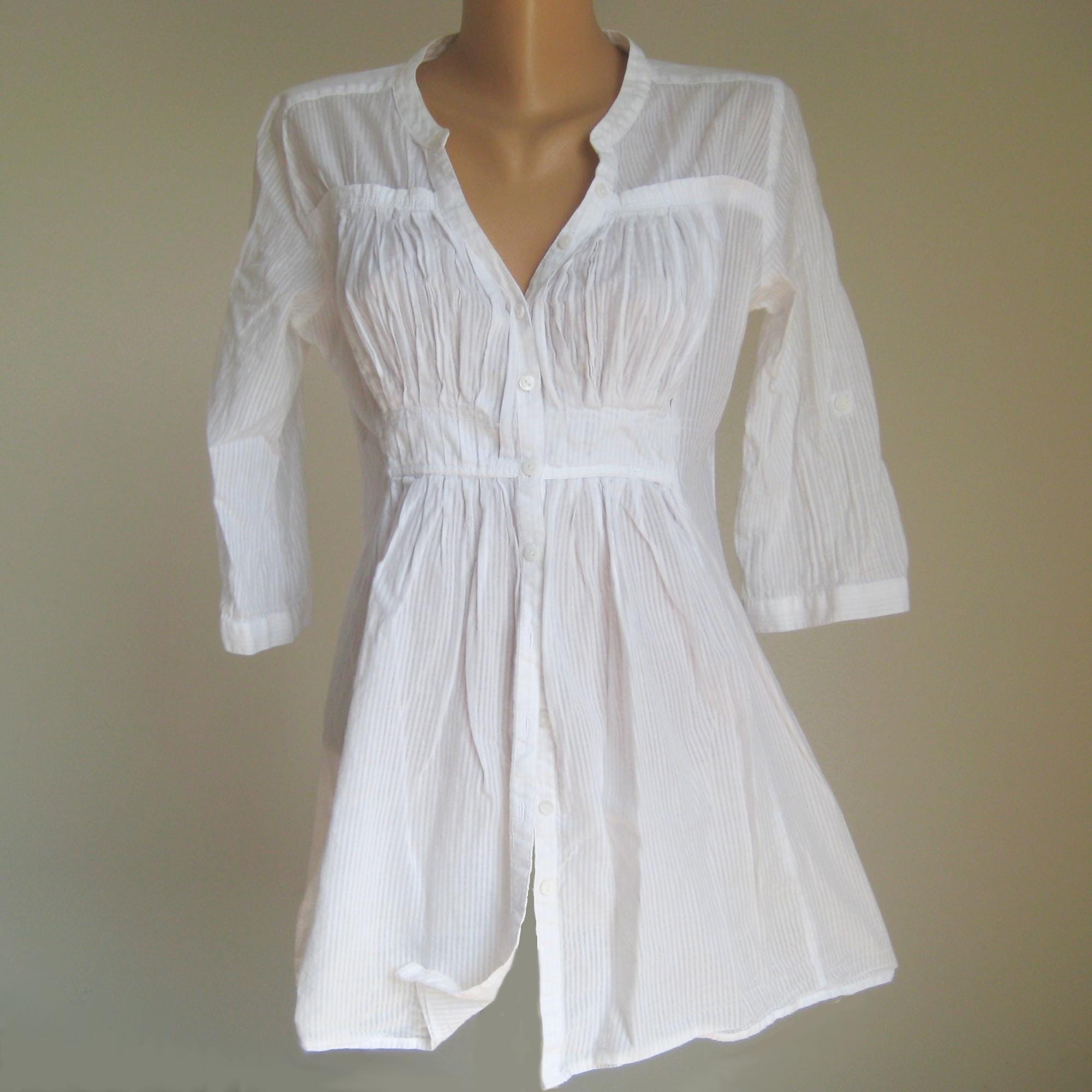 2000s Ruffle Blouse - Etsy Canada