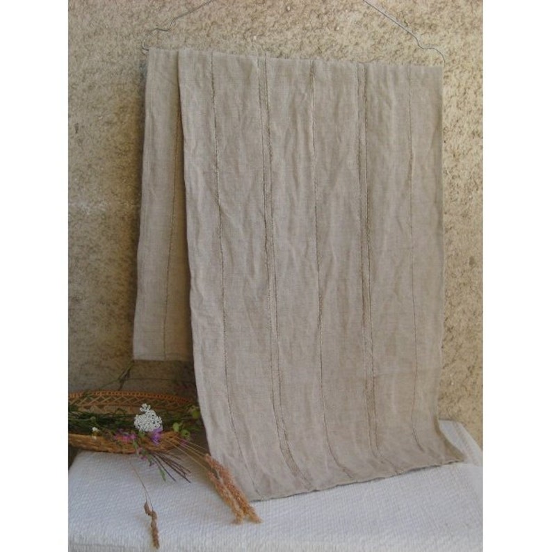 Linen Hand Towels Tea Dish Guest Towels Burlap Lace Towels SET Etsy