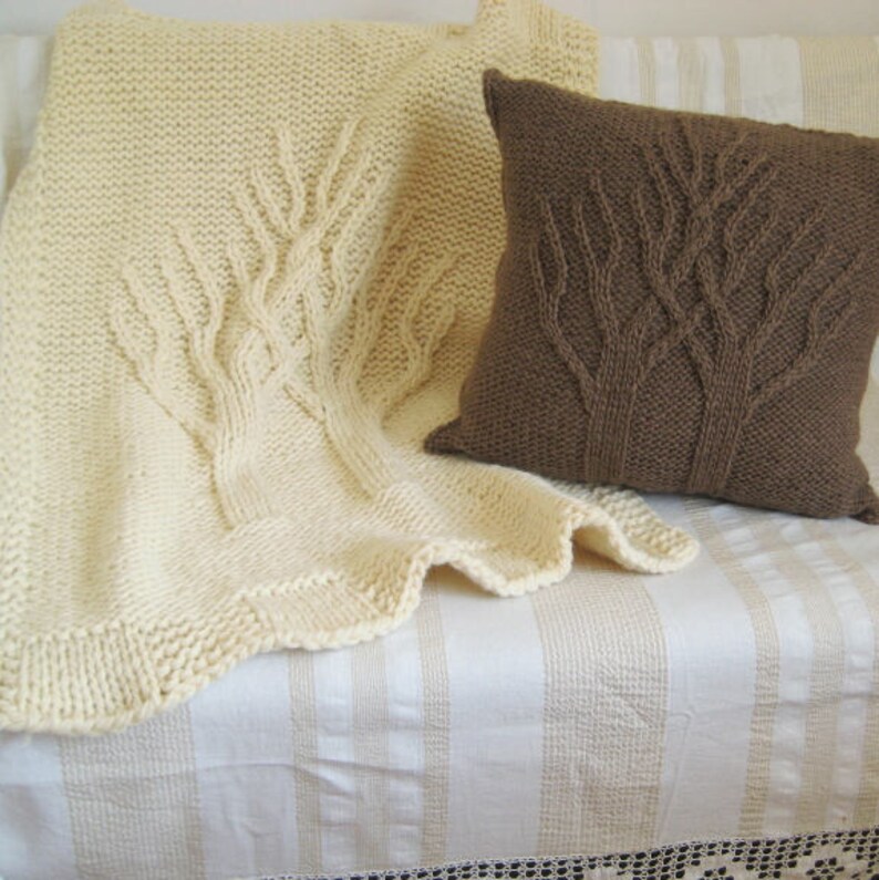 Custom Wool Cable Knit Pillow Sham Gray Decorative Pillow Etsy